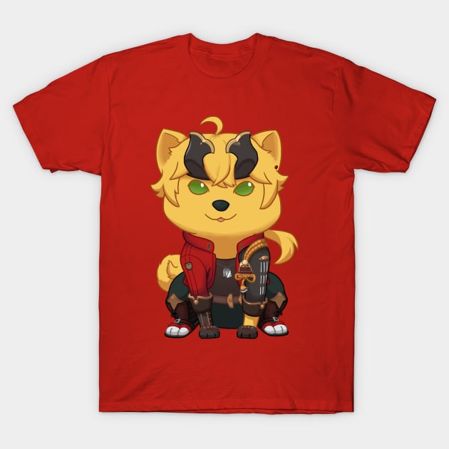 Pyro Pupper T-Shirt by ZioCorvid